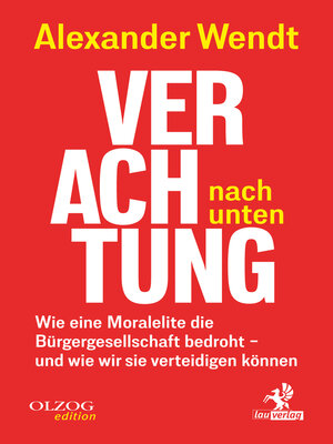 cover image of Verachtung nach unten